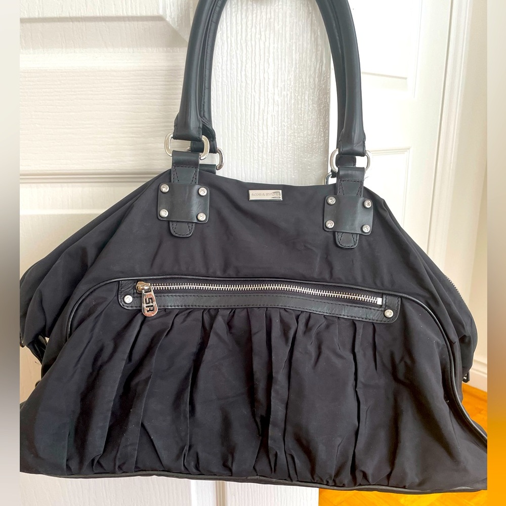 Sonia Rykiel Over the Shoulder Black Bag